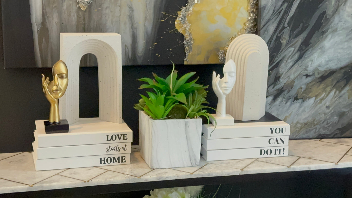 “YOU CAN DO IT” AFFIRMATION DECORATIVE BOOK SET (EMPTY PAGES)