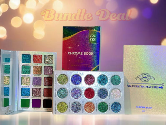 CHROME EYESHADOW BOOK VOL1 & 2 BUNDLE
