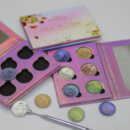 “BUILD YOUR PALETTE” EMPTY MAGNETIC 6 PAN PALETTE