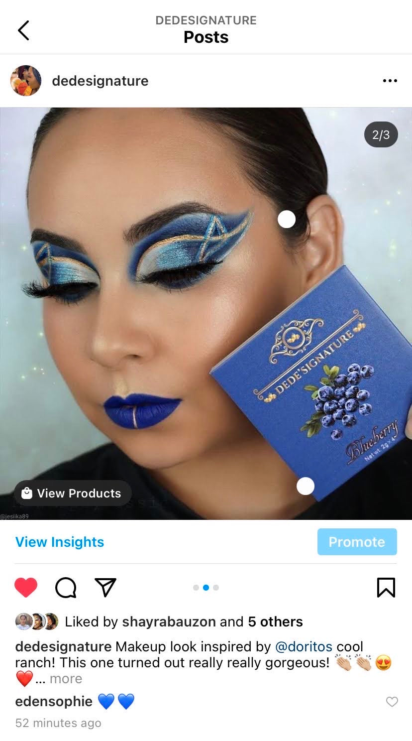 BLUEBERRY EYESHADOW QUAD - (RESTOCKED)