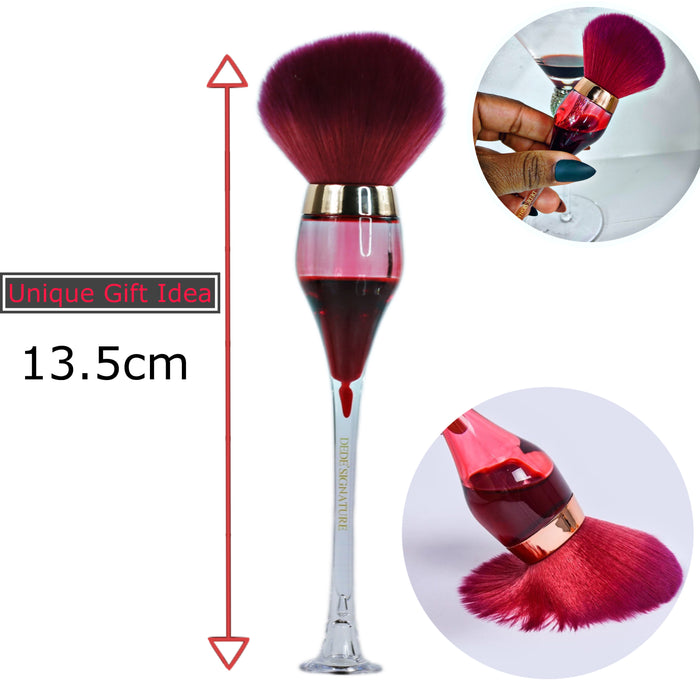 RED WINE HOUR GLASS MAKEUP BRUSH