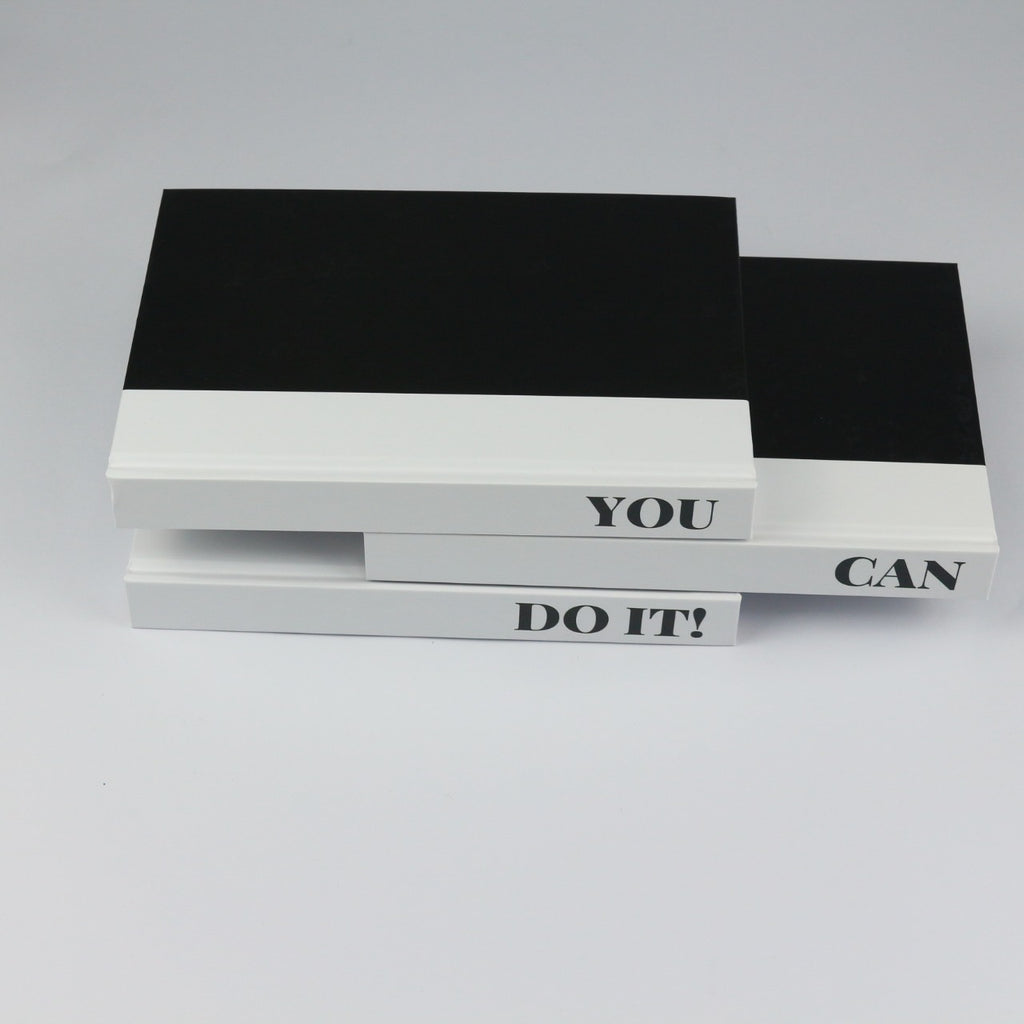 “YOU CAN DO IT” AFFIRMATION DECORATIVE BOOK SET (EMPTY PAGES)
