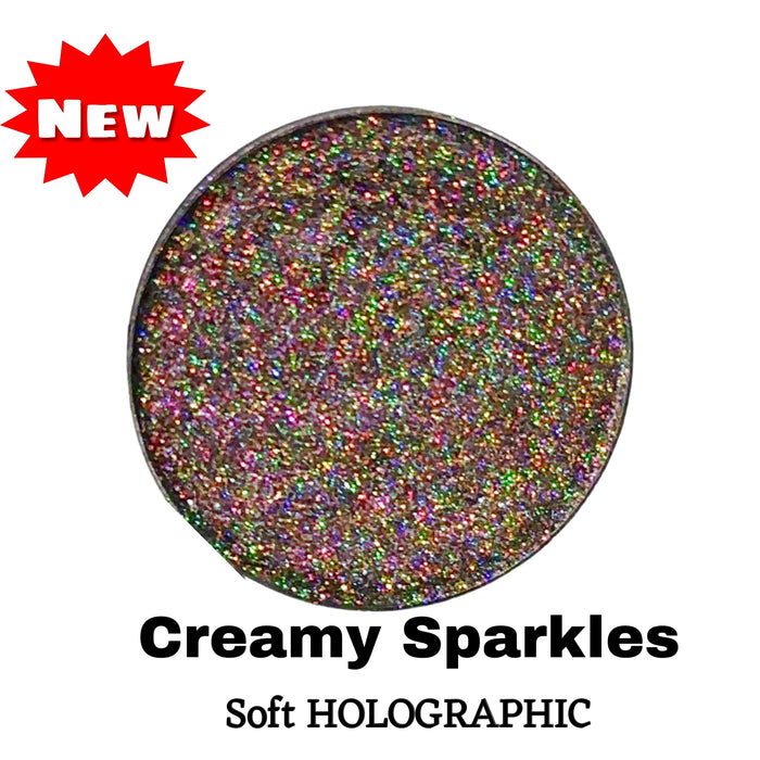 “Creamy Sparkles” Soft HOLOGRAPHIC EYESHADOW